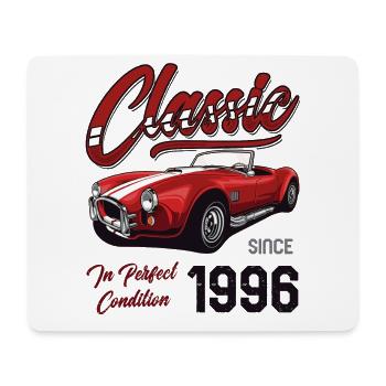 Je ne suis pas vieux Je suis une voiture classique vintage née en 1996 - Tapis de souris (format paysage) - blanc - Devant