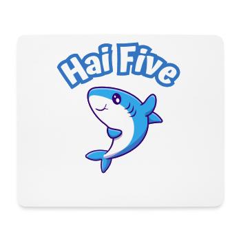 Shark greets with "Shark five!" - Mouse Pad (horizontal) - white - Front