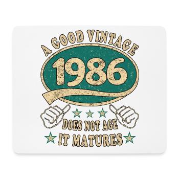 37th Birthday 1986 37 Good vintage - Mouse Pad (horizontal) - white - Front