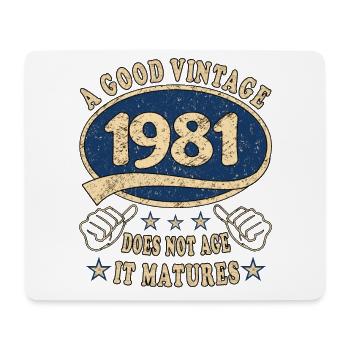 42nd Birthday 1981 42 Good vintage - Mouse Pad (horizontal) - white - Front