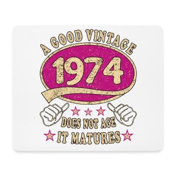 49th Birthday 1974 49er Good vintage - Mouse Pad (horizontal) - white - Front