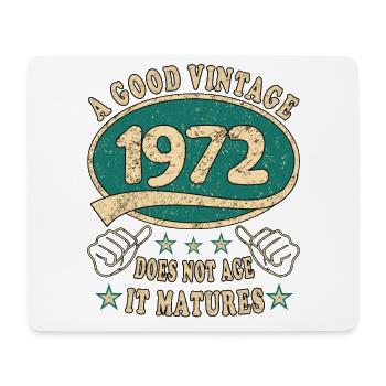 51st Birthday 1972 '51 Good Vintage - Mouse Pad (horizontal) - white - Front