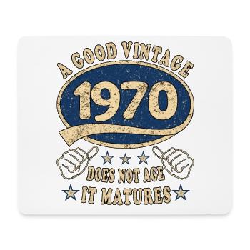 53rd Birthday 1970 '53 Good Vintage - Mouse Pad (horizontal) - white - Front