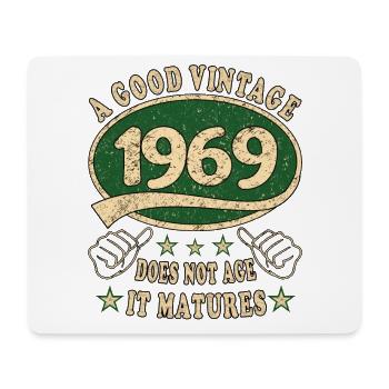 54th birthday 1969 '54 Good vintage - Mouse Pad (horizontal) - white - Front