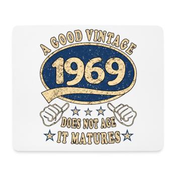 54th birthday 1969 '54 Good vintage - Mouse Pad (horizontal) - white - Front
