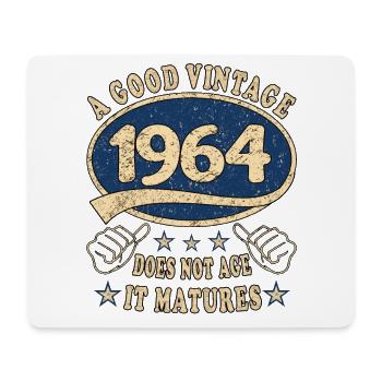60e anniversaire 1964 des années 60 bon Vintage - Tapis de souris (format paysage) - blanc - Devant
