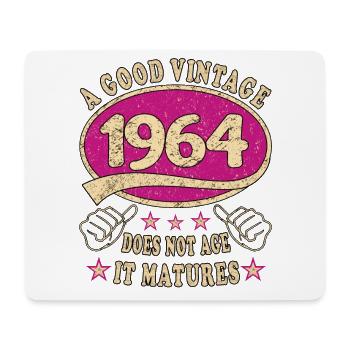 60e anniversaire 1964 des années 60 bon Vintage - Tapis de souris (format paysage) - blanc - Devant