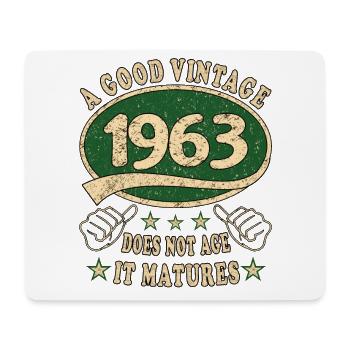 61st Birthday 1963 60s Good Vintage - Mouse Pad (horizontal) - white - Front