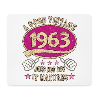 61st Birthday 1963 61 Good vintage - Mouse Pad (horizontal) - white - Front