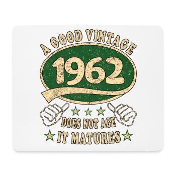 61st Birthday 1962 '61 Good Vintage - Mouse Pad (horizontal) - white - Front