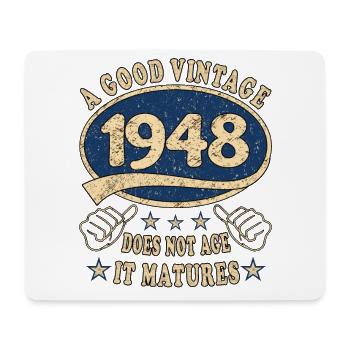 75. Geburtstag 1948 75er Guter Jahrgang - Mousepad (Querformat) - Weiß - Vorne
