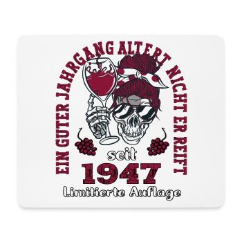 76. Geburtstag 1947 76er Guter Jahrgang - Mousepad (Querformat) - Weiß - Vorne