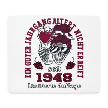 75. Geburtstag 1948 75er Guter Jahrgang - Mousepad (Querformat) - Weiß - Vorne