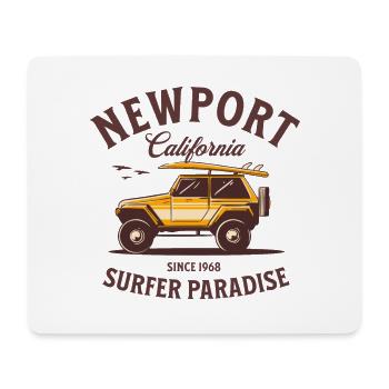 Newport California Surfer Paradise - Mouse Pad (horizontal) - white - Front