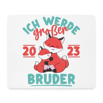 Großer Bruder 2023 Junge Geschwister Geburt - Mousepad (Querformat) - Weiß - Vorne