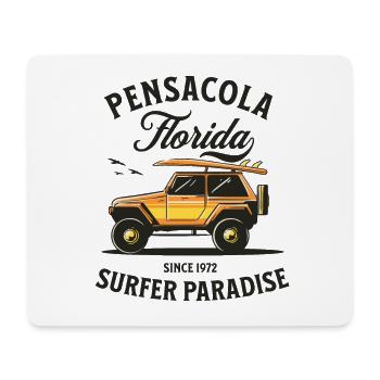 Pensacola Florida Surfer Paradise - Mouse Pad (horizontal) - white - Front