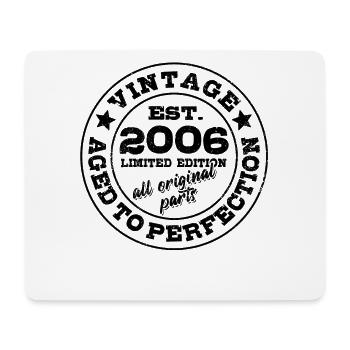 Vintage Aged to perfection 2006 - 18. Geburtstag - Mousepad (Querformat) - Weiß - Vorne