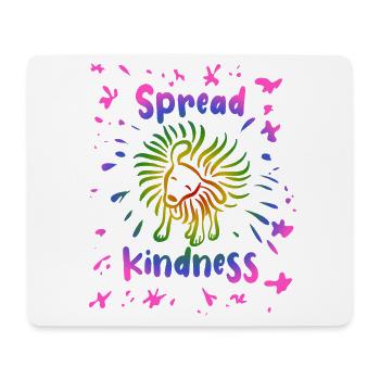 Spread Kindness - Hund schüttelt sich - Mousepad (Querformat) - Weiß - Vorne