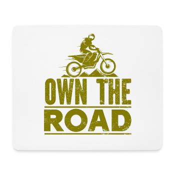 Motorrad Motocross Bike Racing Motorsport - Mousepad (Querformat) - Weiß - Vorne