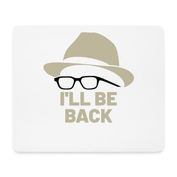 Honecker, Hut Brille, I'll be back, DDR, Ostalgie - Mousepad (Querformat) - Weiß - Vorne