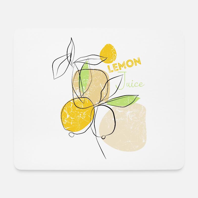 Jus de citron - Expressionniste - Art - Tapis de souris (format paysage) - blanc