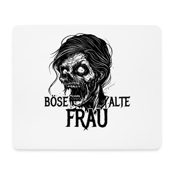 Böse alte Frau - Zombie - Ironie - Spruch - Mousepad (Querformat) - Weiß - Vorne