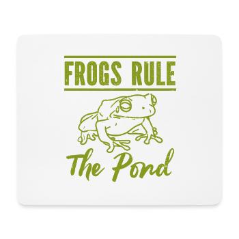 Frosch - Amphibie Tier - Mousepad (Querformat) - Weiß - Vorne