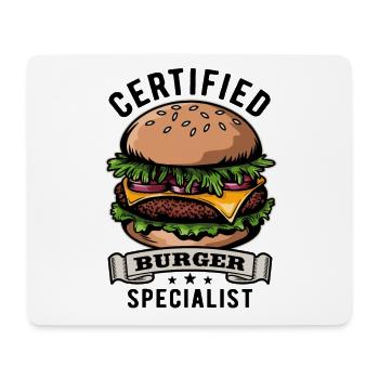 Certified Burger Specialist - Fast Food - lecker - Mousepad (Querformat) - Weiß - Vorne