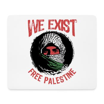 Nous existons - Liberté pour la Palestine - Paix - Tapis de souris (format paysage) - blanc - Devant