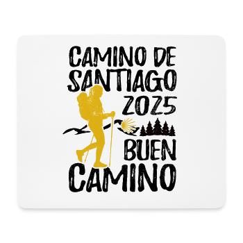 Camino de Santiago Buen Camino 2025 Femmes - Tapis de souris (format paysage) - blanc - Devant