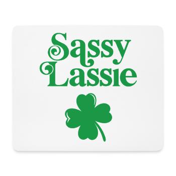 Sassy Lassie - Mouse Pad (horizontal) - white - Front