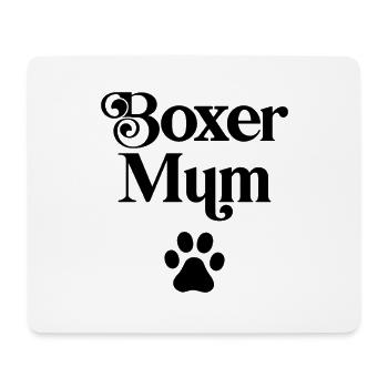 Boxer-Mama - Mousepad (Querformat) - Weiß - Vorne