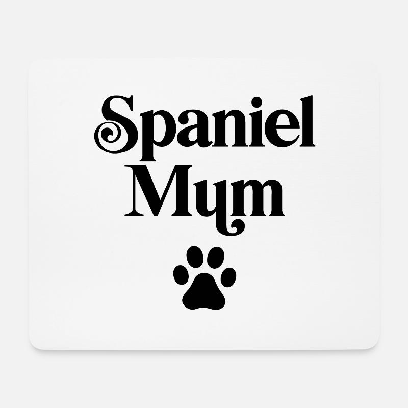 Spaniel Mum - Mouse Pad (horizontal) - white