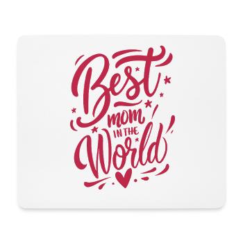Meilleure Maman du Monde - Fête des Mères - Dire - Tapis de souris (format paysage) - blanc - Devant