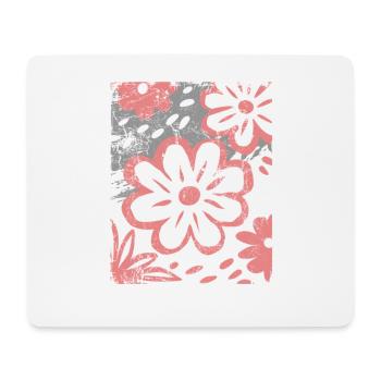 Blumen - Frühling - Sommer - Spruch - Mousepad (Querformat) - Weiß - Vorne