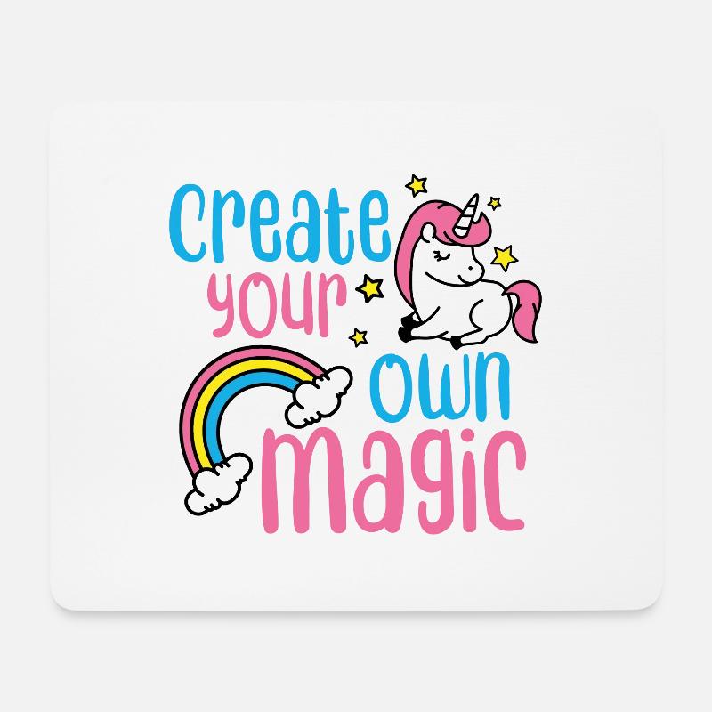 Kreieren Sie Ihre eigene Magie - Mousepad (Querformat) - Weiß