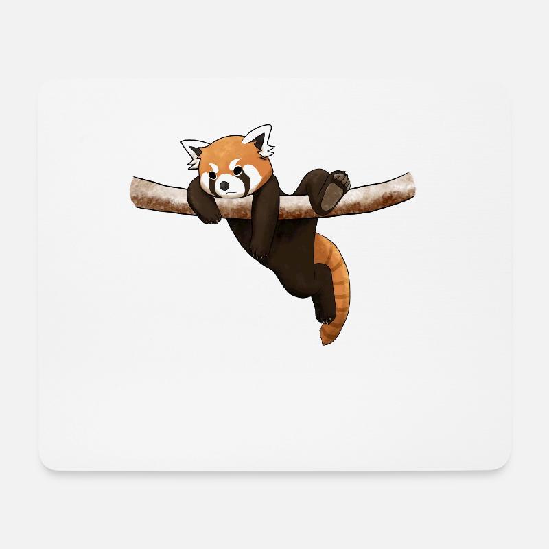 Funny Red Panda - Mouse Pad (horizontal) - white
