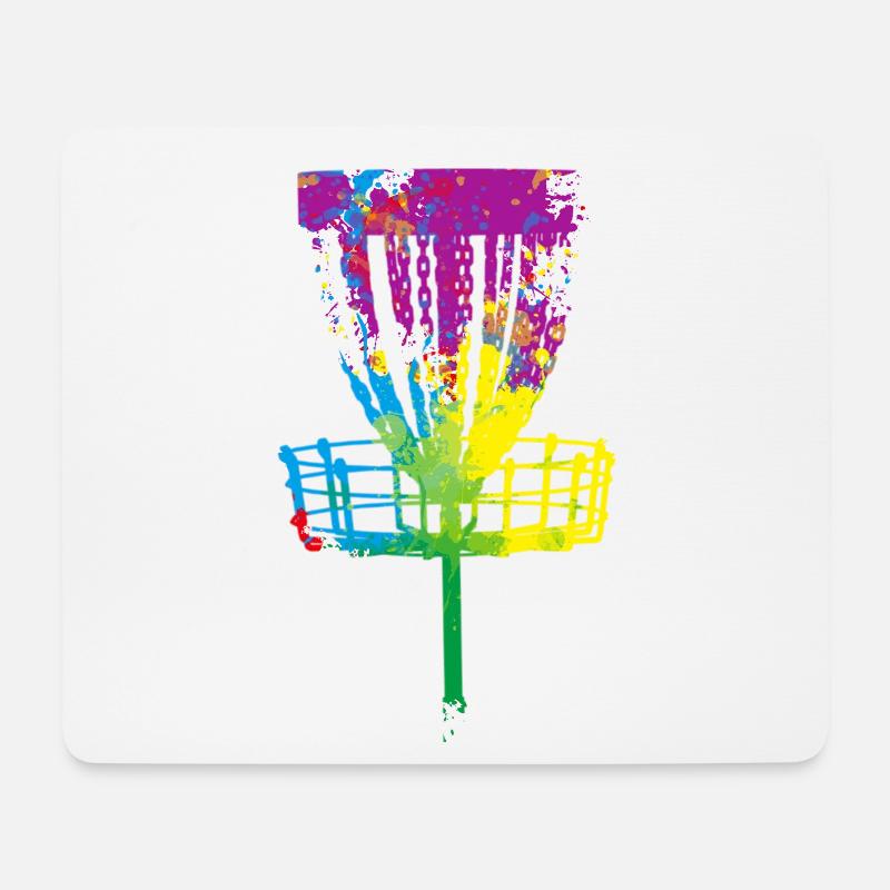 Splash Disc Golf - Mousepad (Querformat) - Weiß