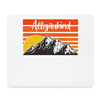 Allgäu Allgäuer Berge Allgäukind Alpen - Mousepad (Querformat) - Weiß - Vorne