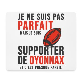 supporter rugby stade Oyonnax club Humour rugby - Tapis de souris (format paysage) - blanc - Devant
