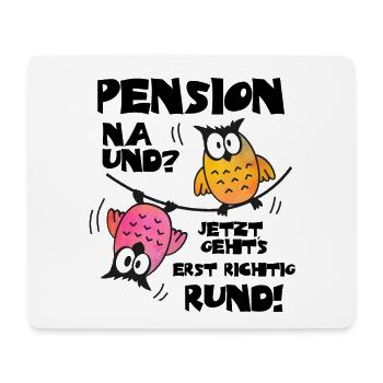 Geschenk Rente Pension Mann Frau Rentner - Mousepad (Querformat) - Weiß - Vorne