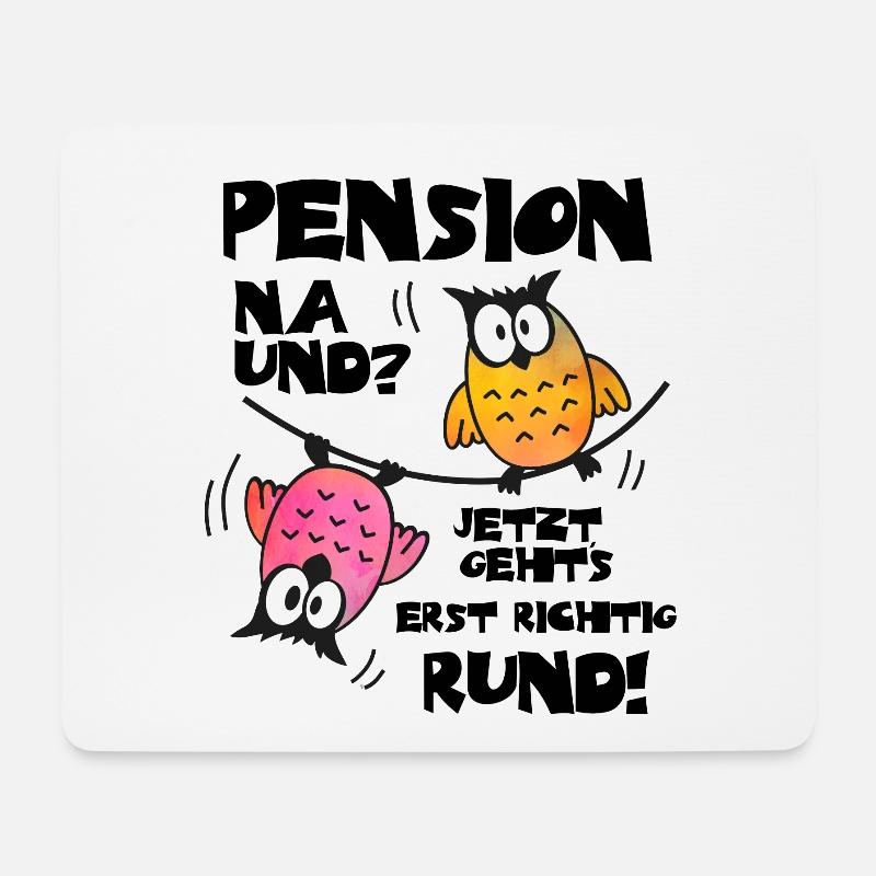 Geschenk Rente Pension Mann Frau Rentner - Mousepad (Querformat) - Weiß