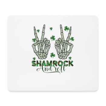 Irlande irlandaise Green Shamrock And Roll St Patrick Day - Tapis de souris (format paysage) - blanc - Devant