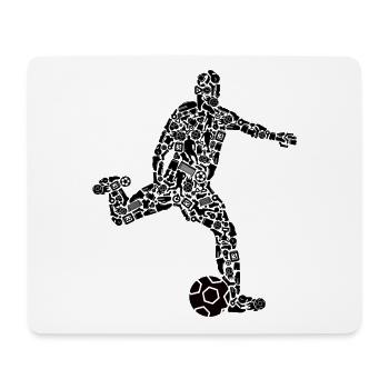Fußballer Symbole Fußballspieler Jungen Fußball - Mousepad (Querformat) - Weiß - Vorne