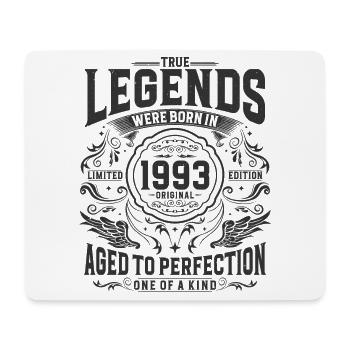 Vintage né 1993 Legends Vintage Anniversaire - Tapis de souris (format paysage) - blanc - Devant