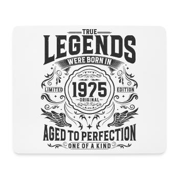 Vintage né en 1975 Legends Vintage Anniversaire - Tapis de souris (format paysage) - blanc - Devant