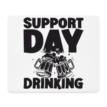 Support Day Drinking Squad Party und Bier trinken - Mousepad (Querformat) - Weiß - Vorne