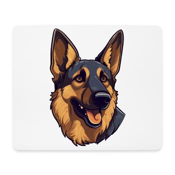 Just A Girl Who Loves German Shepherd for - Mouse Pad (horizontal) - white - Front