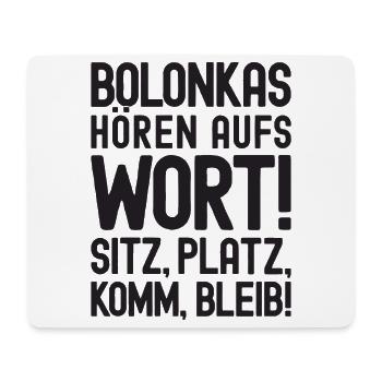 Bolonkas hören aufs Wort! Bolonka Zwetna Hund - Mousepad (Querformat) - Weiß - Vorne