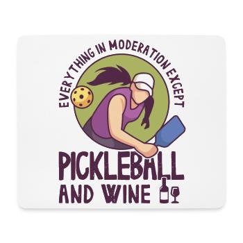 Pickleball und Wein für Pickle Ball, Was That out - Mousepad (Querformat) - Weiß - Vorne